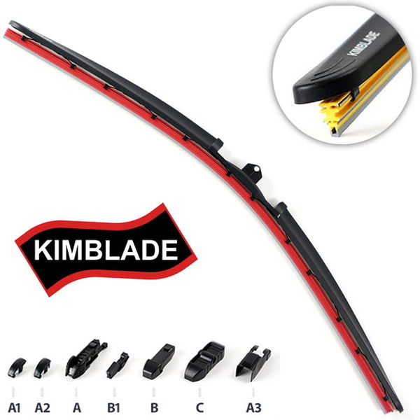 Metlica brisača flat silikonska 70cm KIMBLADE - crvena