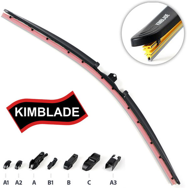 Metlica brisača flat silikonska 45cm KIMBLADE - pink