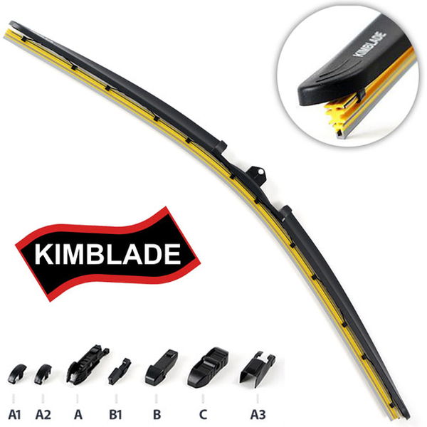 Metlica brisača flat silikonska 70cm KIMBLADE - žuta